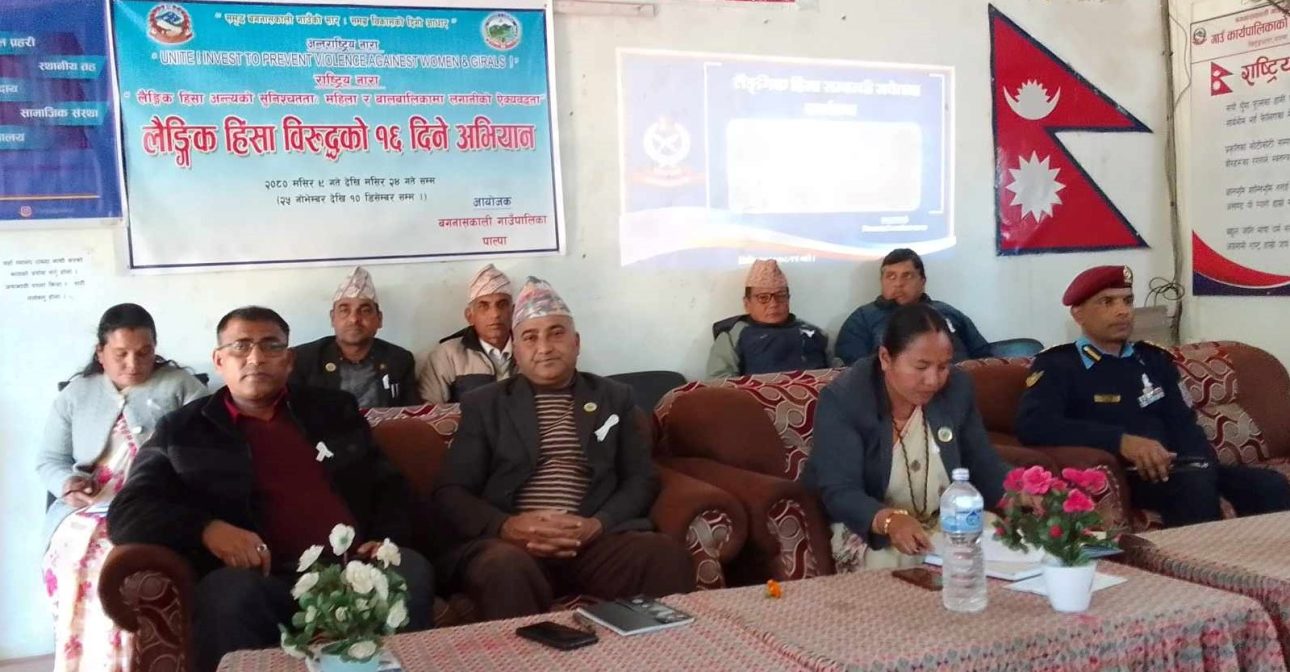 हिंसा विरुद्धको सचेतना कार्यक्रम सम्पन्न