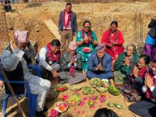 फोक्सिङ्गकोटमा स्वास्थ्य चौकी भवनको शिलान्यास