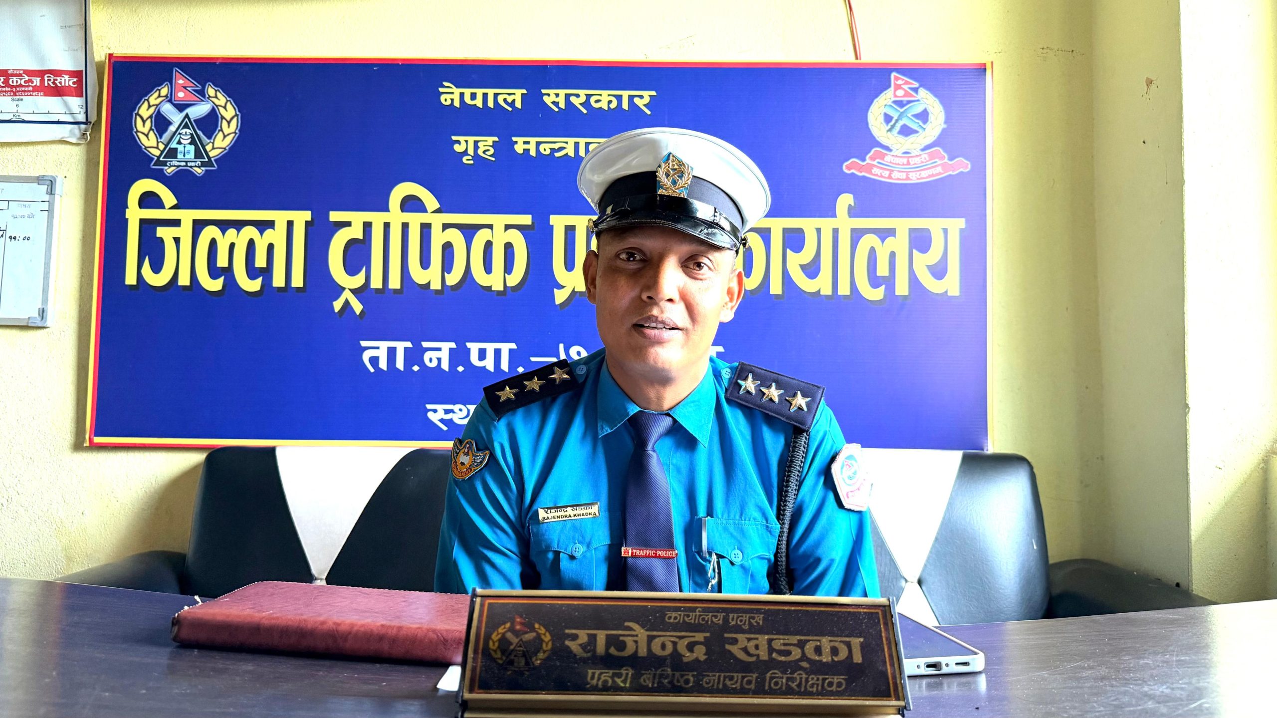 पाल्पामा तीन वर्षमा २६९ सवारी दुर्घटना हुँदा ९३ जनाको ज्यान गएको छ : प्रमुख खड्का